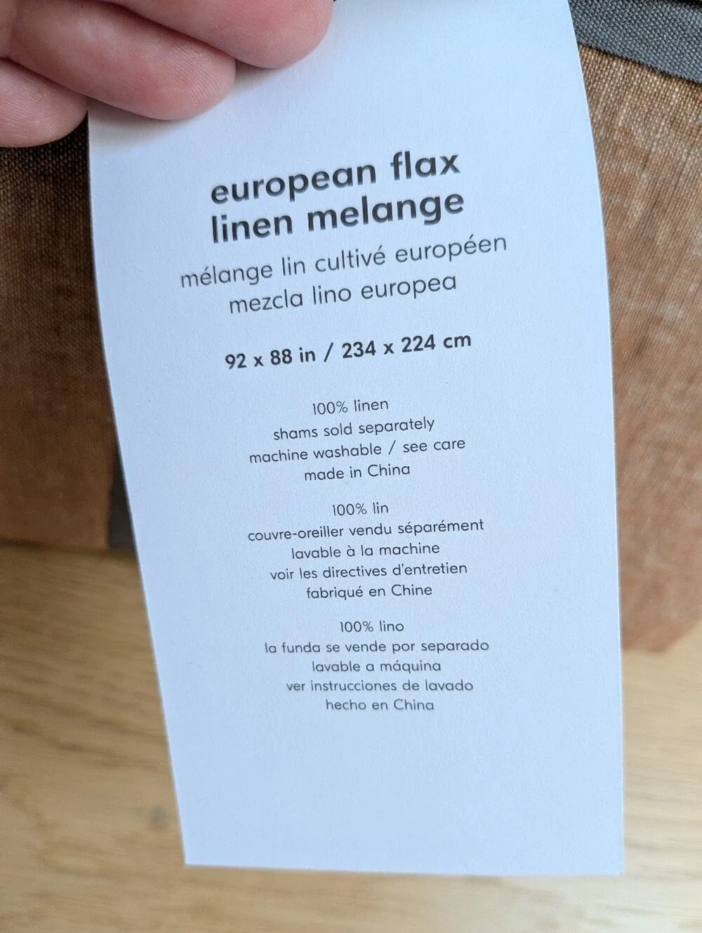 NWT West Elm 100% Linen European Flax Duvet Cover Terracotta Melange Full/Queen
